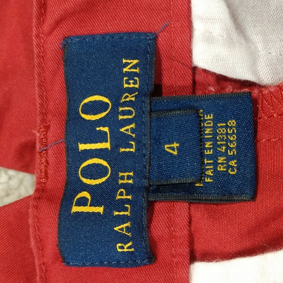 Polo Ralph Lauren Boys Red Pants Size 4 - Picture 4 of 7